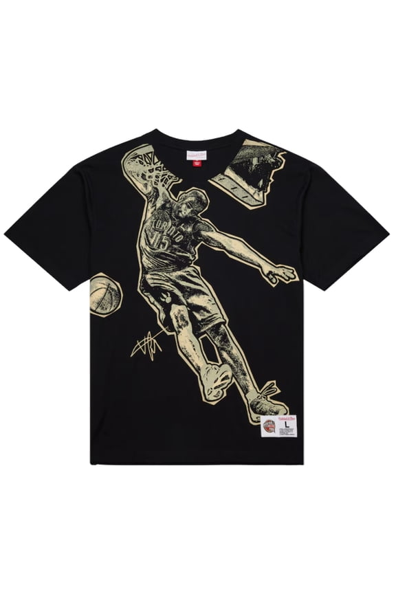Mitchell Ness Vince Carter Black/Gold 2024 Hall of Fall Premium Tee