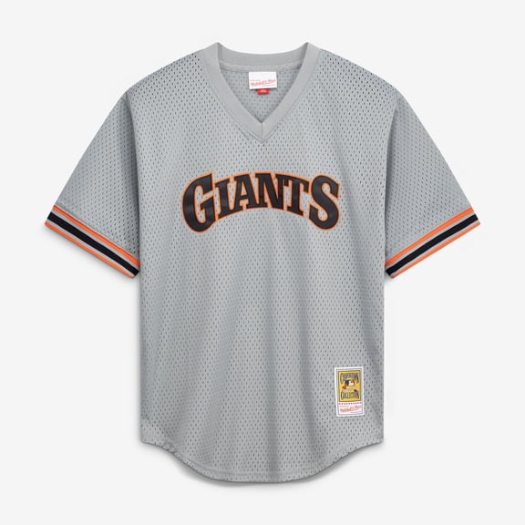 Men's Mitchell & Ness Will Clark Gray San Francisco Giants Authentic Batting Practice Jersey