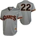 thumbnail image 1 of Mitchell & Ness Will Clark San Francisco Giants 1989 Authentic Cooperstown Collection Batting Practice Jersey - Gray, 1 of 7