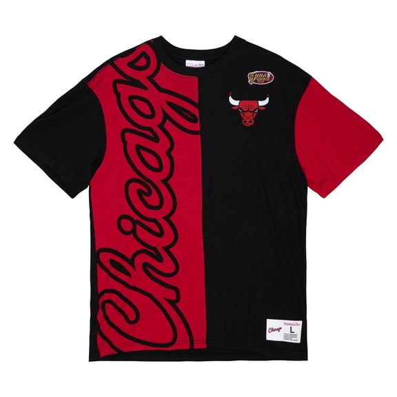 Mitchell Ness Youth Bulls Split T-Shirt
