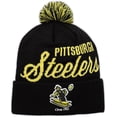 thumbnail image 1 of Mitchell & Ness Youth NFL Retro Script Cuffed Knit Hat with Pom, 1 of 2