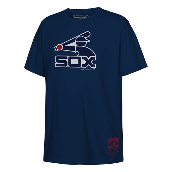 Youth Mitchell & Ness Navy Chicago White Sox Retro Logo T-Shirt
