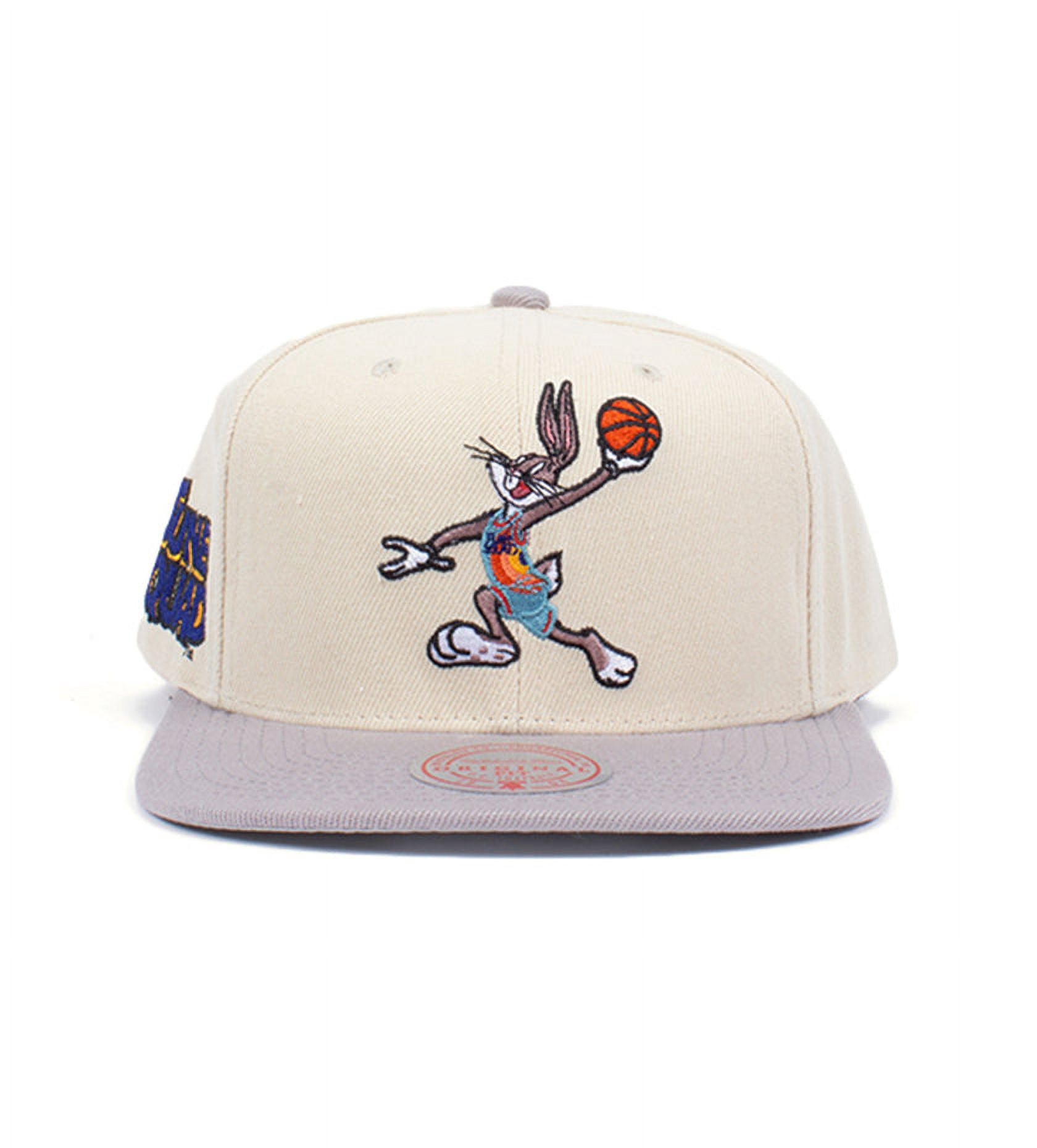 Mitchell & Ness Unisex Visor - Black Crown With Pastel Pink Undervisor & Vintage Logo Patch