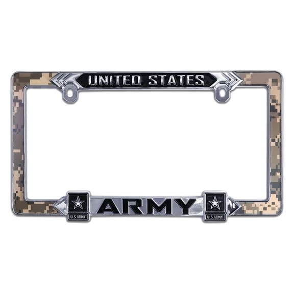 Mitchell Proffitt US Army 3D Camo Metal License Plate Frame