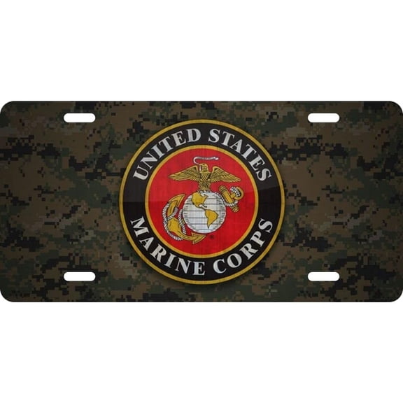 Mitchell Proffitt USMC United States Marine Corps Camouflage License Plate