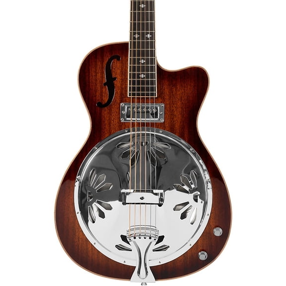 Mitchell RR200CE Round Neck Acoustic Resonator Guitar - Sunset Burst