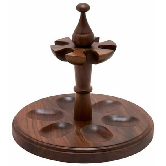 Mitchell Thomas 6 Pipe Round Shisham Wood Stand Rosewood Finish
