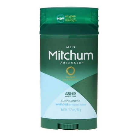 Mitchum Advanced Clean Control Anti-Perspirant And Deodorant Invisible Solid, 2.7 Oz, 3 Pack