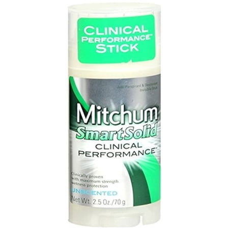 Mitchum Smart Solid Anti-Perspirant & Deodorant Unscented 2.5-Ounce