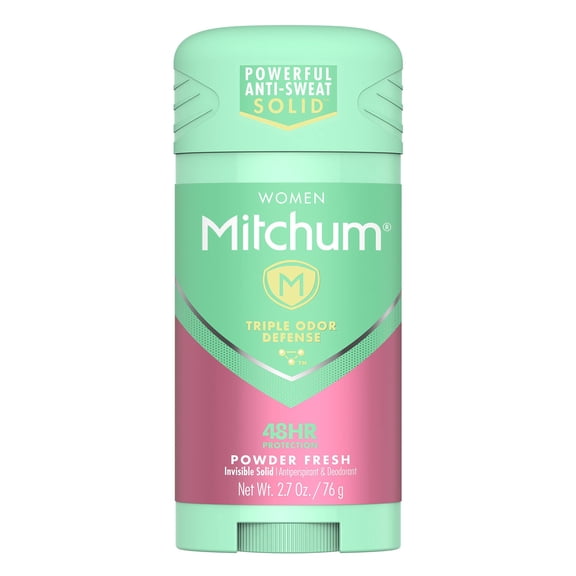Mitchum Women Advanced Anti-Perspirant & Deodorant Invisible Solid Powder Fresh - 2.7 Oz, Pack Of 5