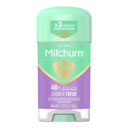 Mitchum Women’s Triple Odor Protection Antiperspirant & Deodorant Gel, Shower Fresh, 2.25 oz