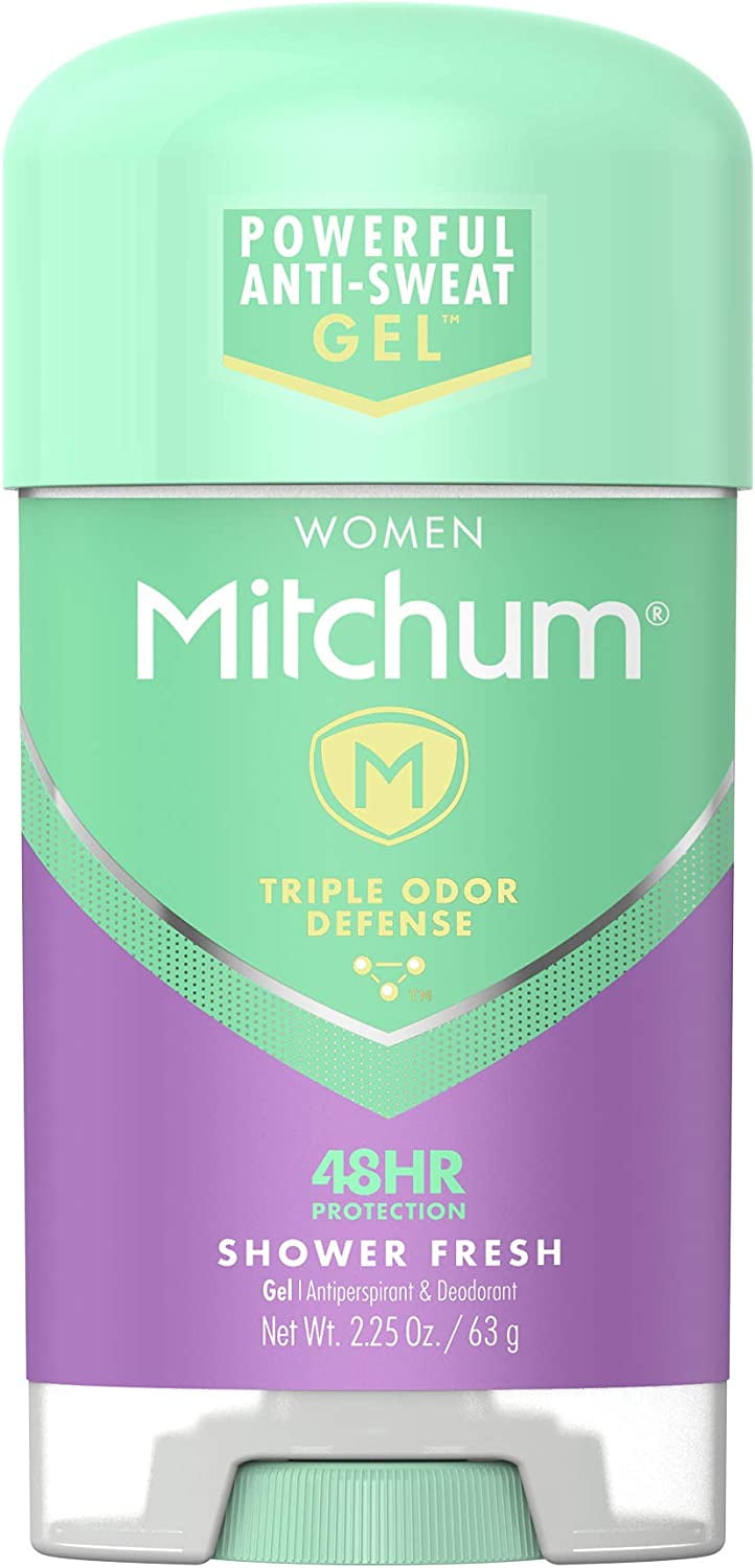 Mitchum Women Advanced Gel Anti-perspirant & Deodorant, Shower, 2.25 oz. (Pack of 4)