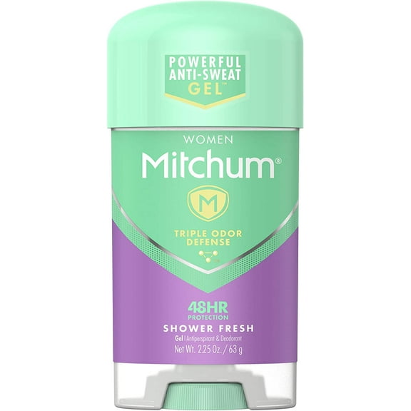 Mitchum Women Advanced Gel Anti-perspirant & Deodorant, Shower, 2.25 oz. (Pack of 4)