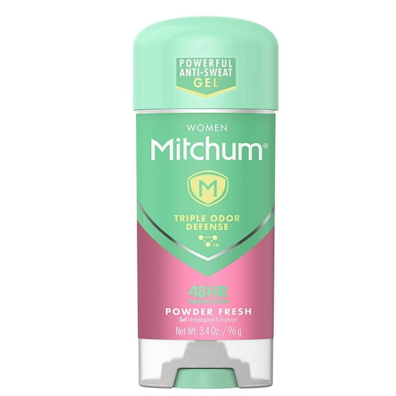 Mitchum for Woman Anti-Perspirant Deodorant Clear Gel, Powder Fresh 3.4oz