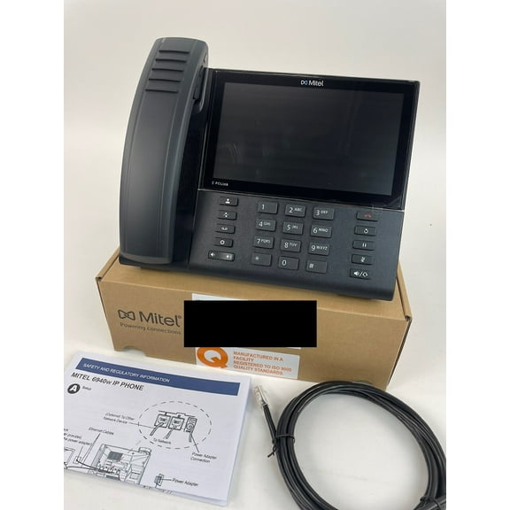 Mitel 6940W Phone (50008387) New Wi-Fi Equipped IP - 1 Year Warranty - Bulk