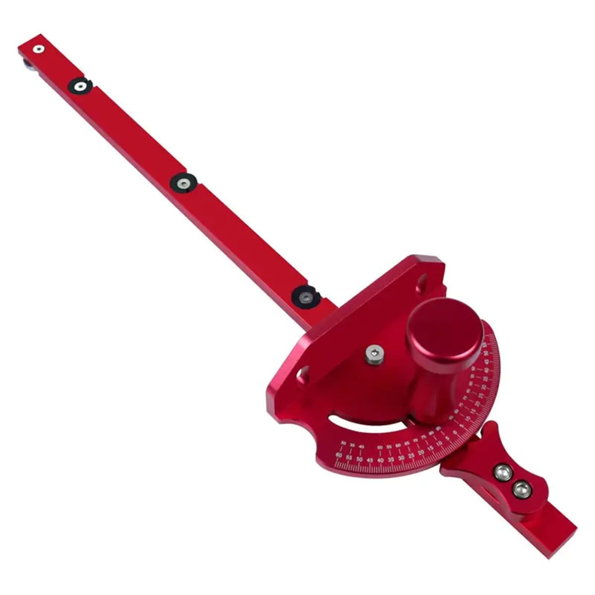 Miter Gauge Fixed Angle Gear Shifting Hole Universal Table Saw Gauge, Miter Saw Protractor With A Standard Slot Bar