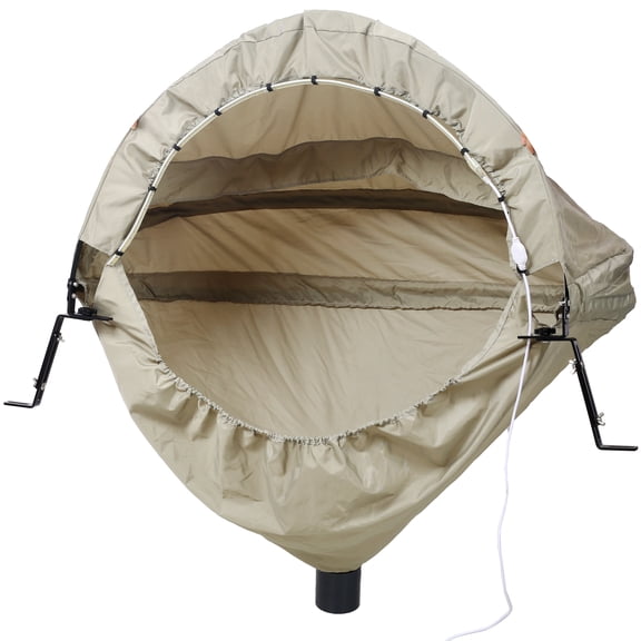 Miter Saw Dust Collection Hood for Universal Miter Saws, Table Saw Dust Collector with 4-Inch OD Connection, Gray Nylon Dust Hood with Storage Bag