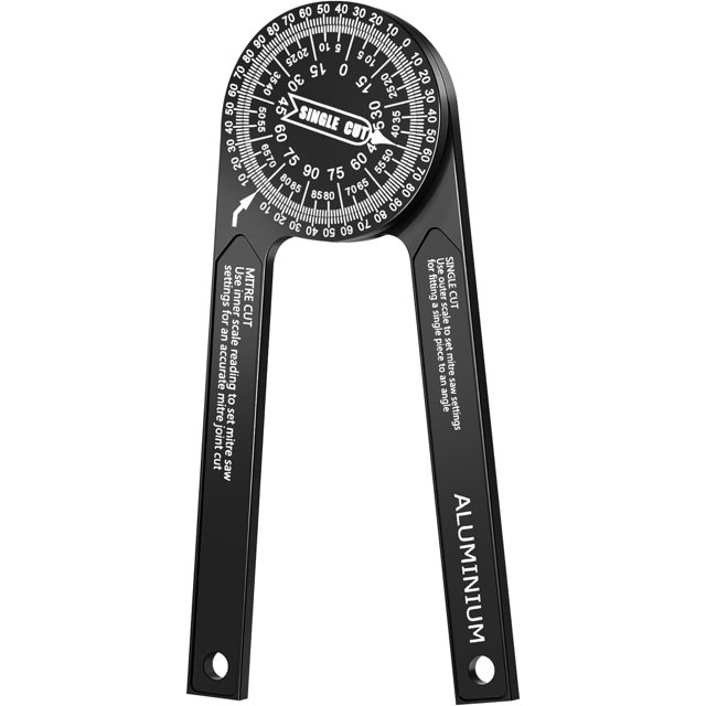 Miter Saw Protractor Angle Finder Tool Guide case, 7 ih Aluminum