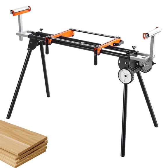 Miter Saw Stand 550lbs Load Capacity Steel Collapsible Stand for Miter Saw