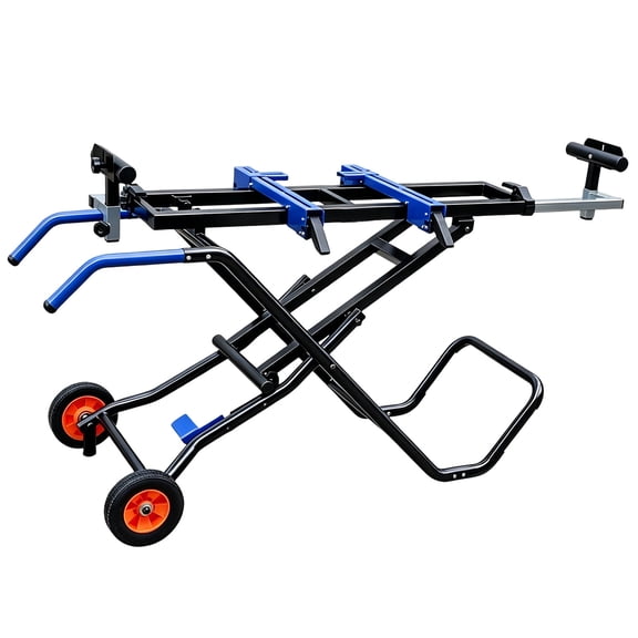 Miter Saw Stand with Wheels Heavy-duty Steel Frame Table Chop Saw Portable Bandsaw Stand for Most Brands of Table Saws