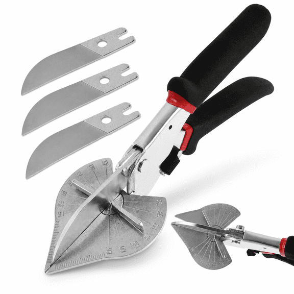 Miter Shears Bolt Cutter Scissors for Crafts Wood Molding Lock Hand Angle Cutter Tool Heavy Duty for locks 3 Multi Blade Cutting Aluminum