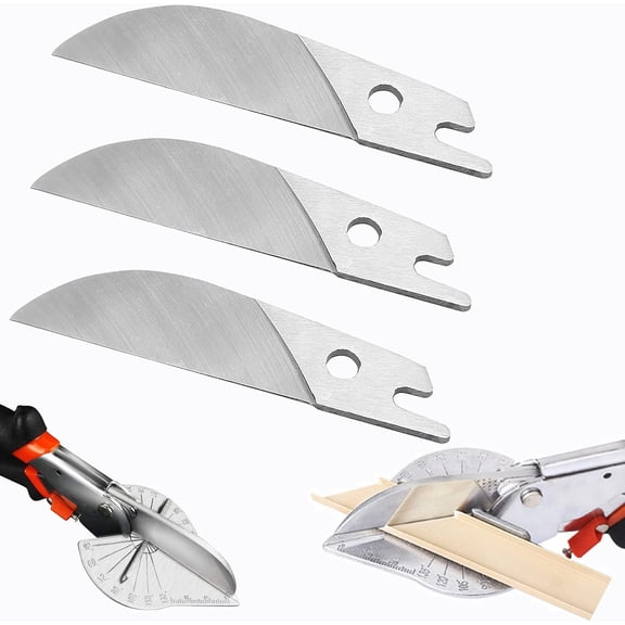 Miter Shears Replacement Blade,Shears Cutter Scissors Snips Blades,Multi-Angle Angular Cutting Molding Crafting SK5 Steel Spare Blade for Quarter Round Cutting Tool