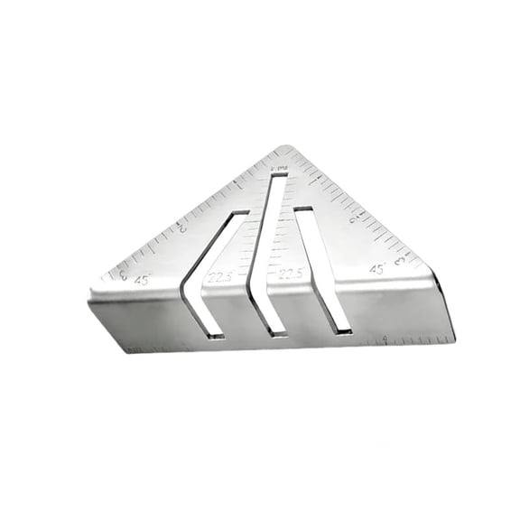 Miter Square Ruler, 22.5°-90° High Precision Heavy Duty Metal Angle Protractor for Pipe Steel Fabrication.(8 in)