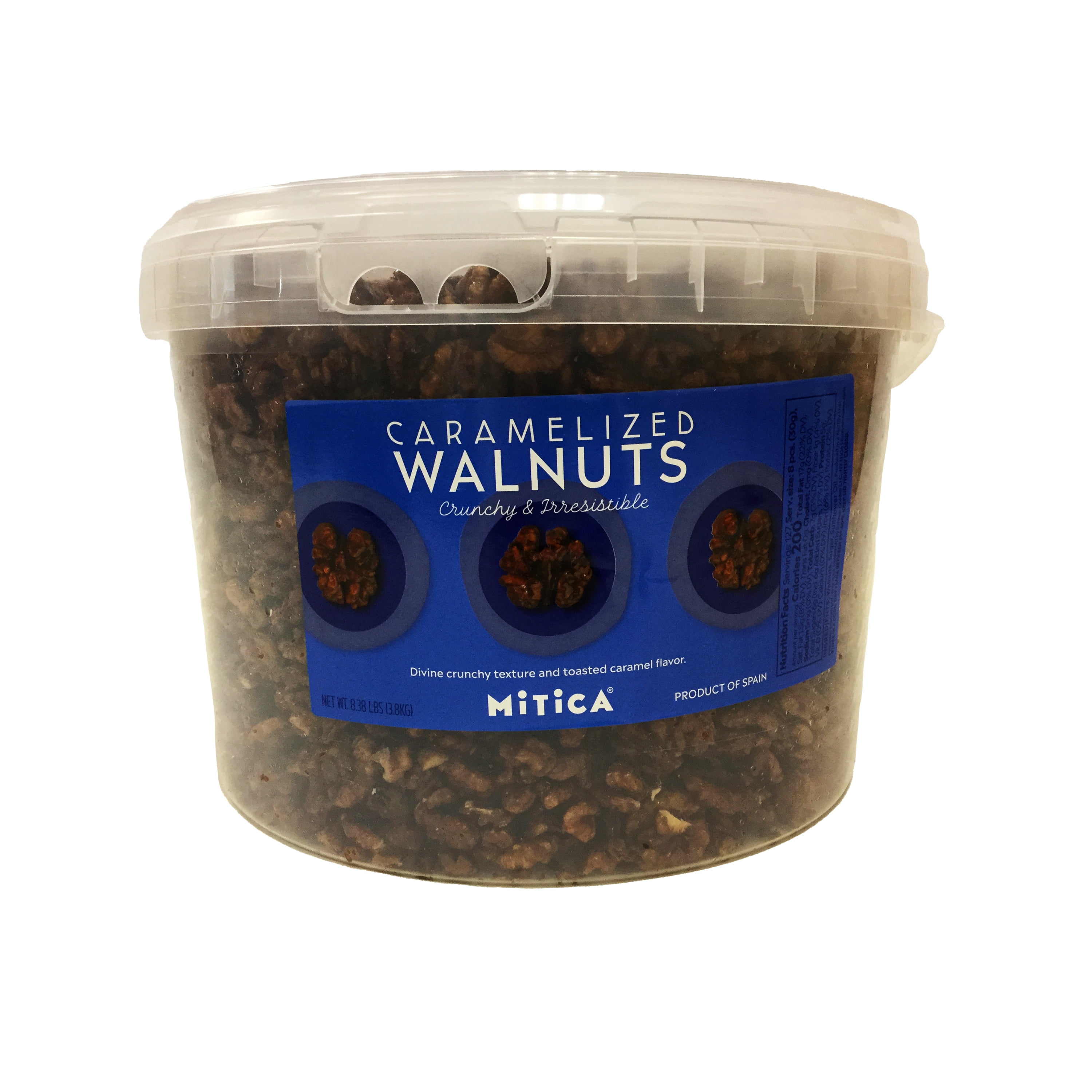 Mitica Caramelized Walnuts, 8.4 lb, 1 Pack