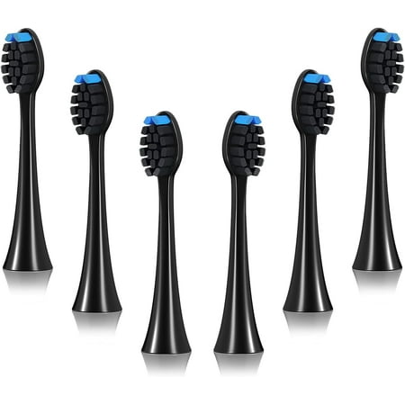 Mitimi 6 Pcs S2 Replacement Toothbrush Head Compatible with All Click-on Handles
