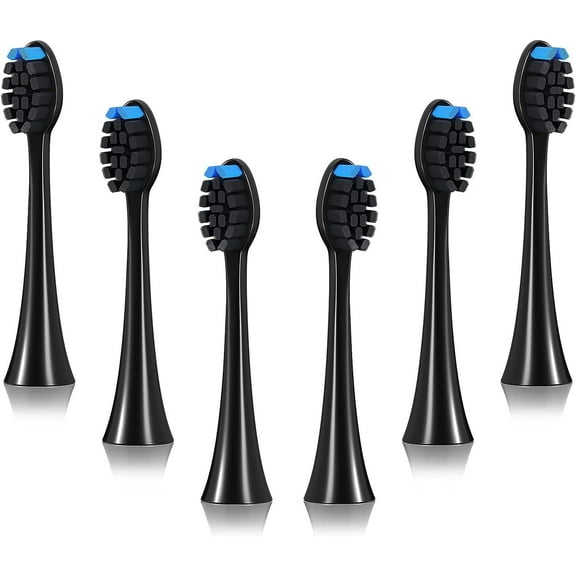Mitimi 6 Pcs S2 Replacement Toothbrush Head Compatible with All Click-on Handles