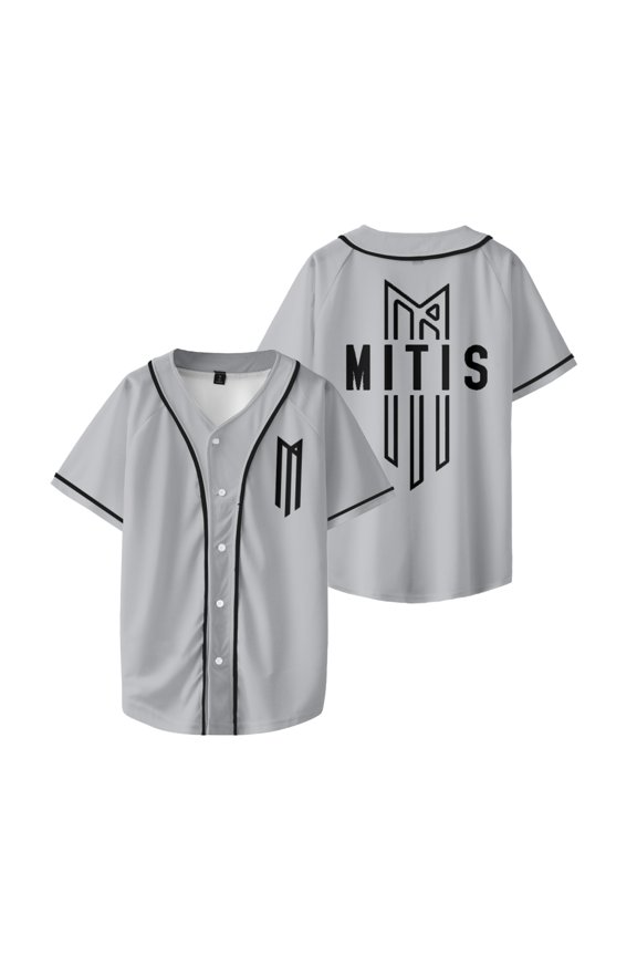 Mitis Merch Harajuku Thin button Baseball Uniform Men/Women Baseball Jersey Style7