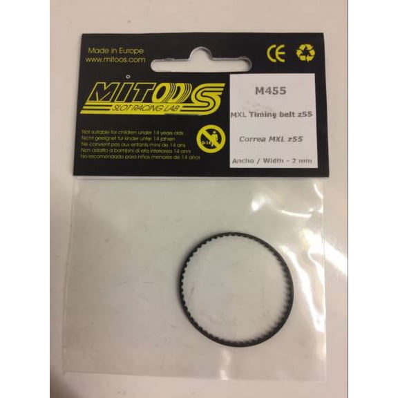 Mitoos M455 MXL Timing Belt z55 Tooth Width 2mm New