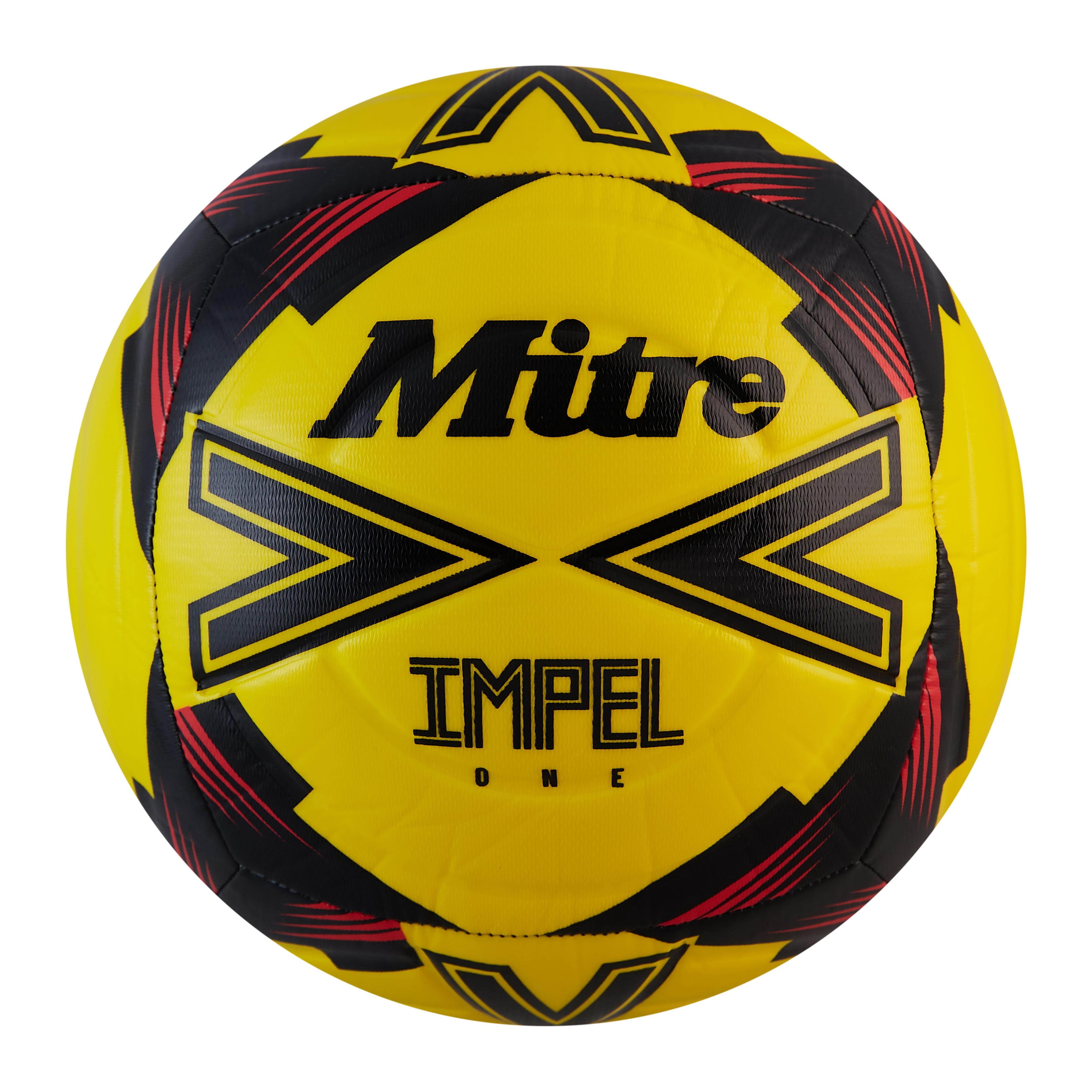 Mitre Impel One Training Soccer Ball – Durable 6-Panel Construction – Soft-Touch Foam & Hyperflow Grooves – for Grass or AstroTurf – Sizes 3,4,5