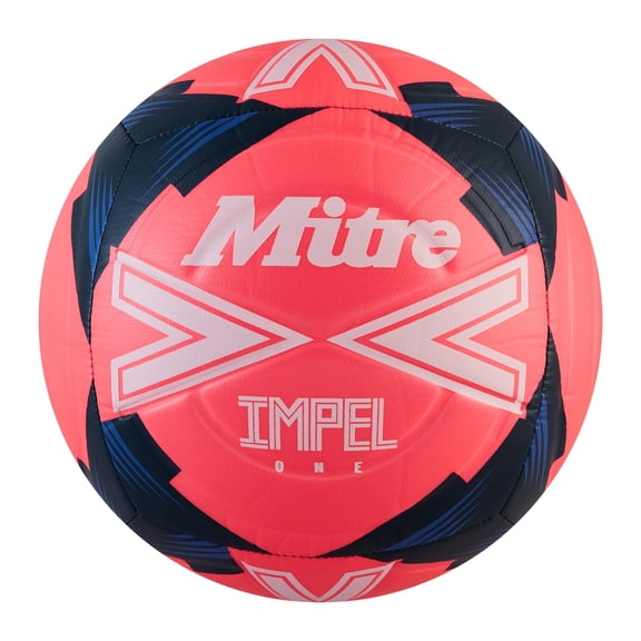Mitre Impel One Training Soccer Ball – Durable 6-Panel Construction – Soft-Touch Foam & Hyperflow Grooves – for Grass or AstroTurf – Sizes 3,4,5