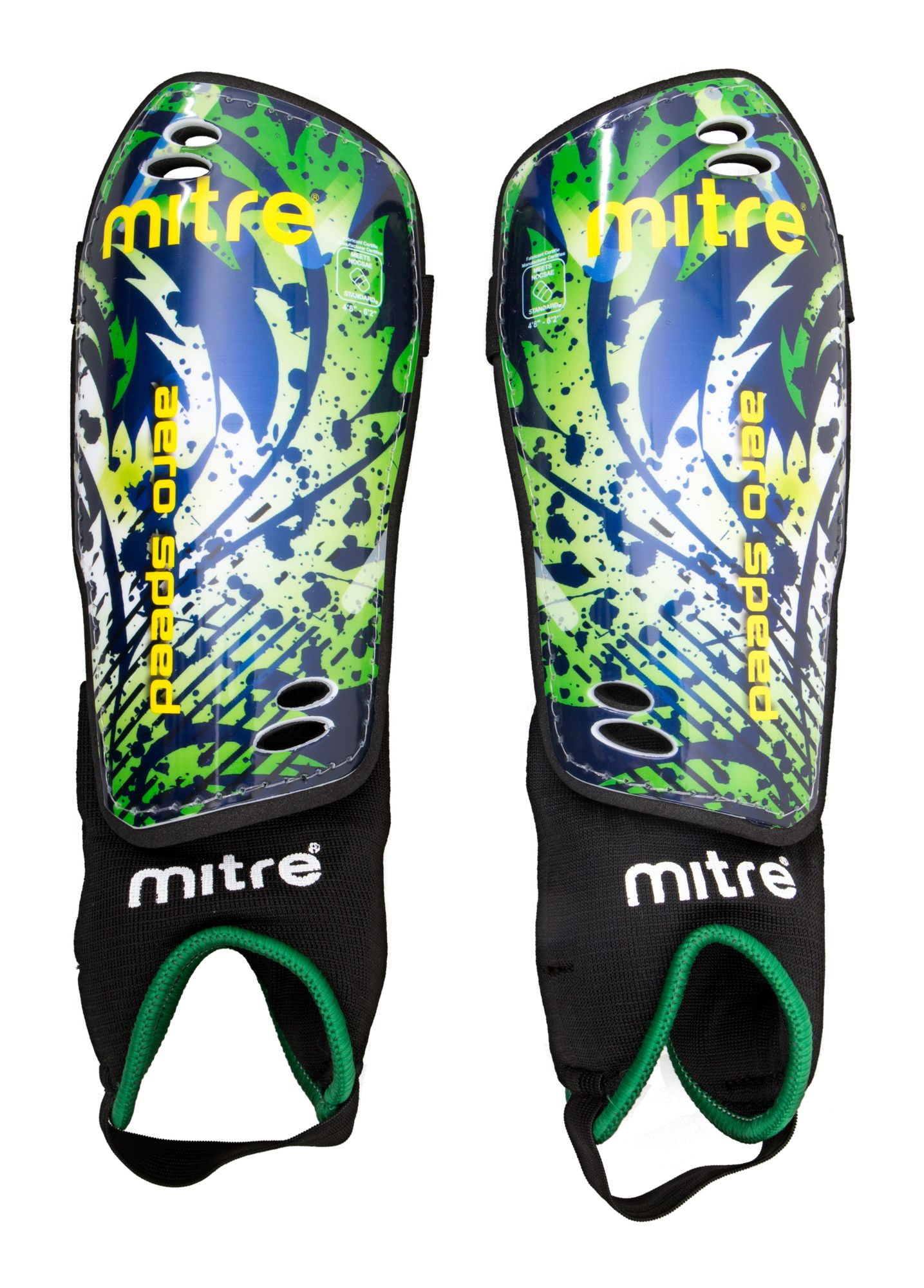 Mitre Junior Aerospeed Soccer Shinguard, Green