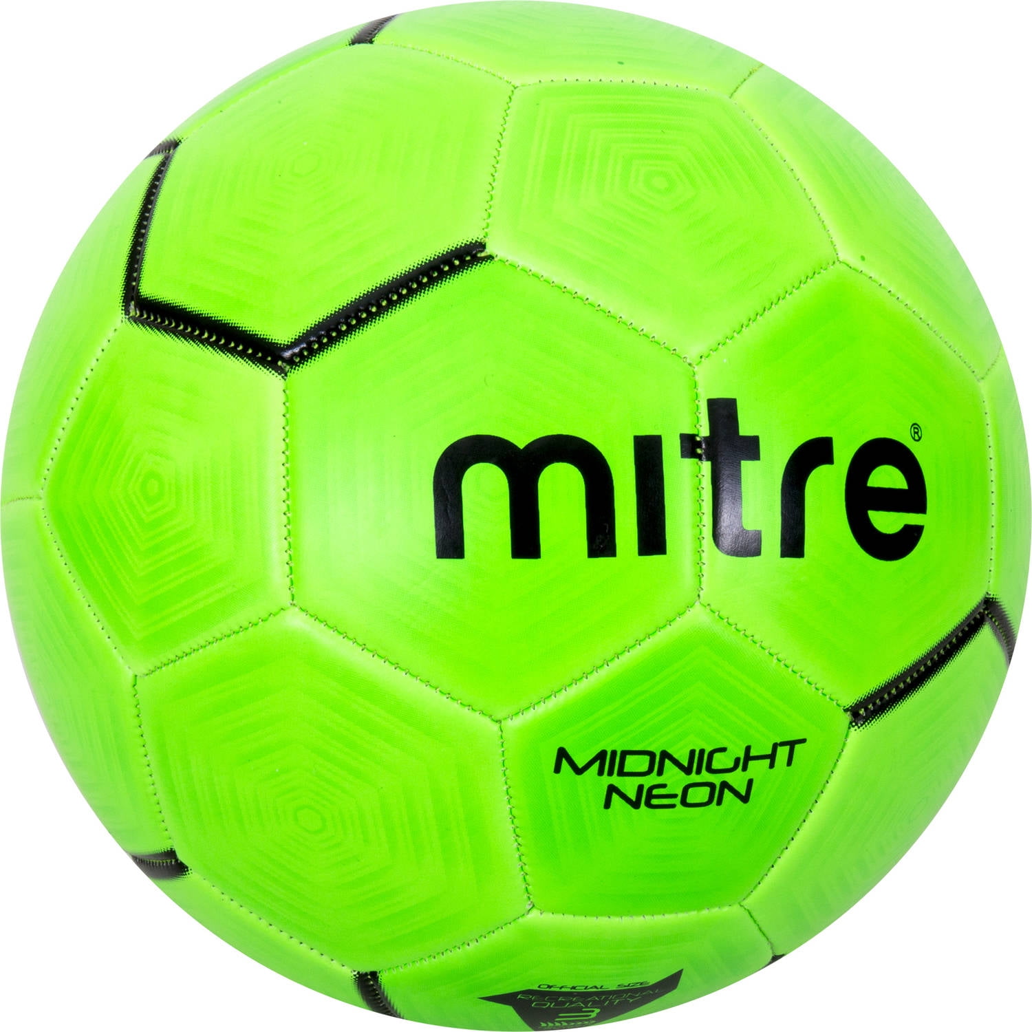 Mitre Midnight Neon Green Soccer Ball - Size 3 - Walmart.com