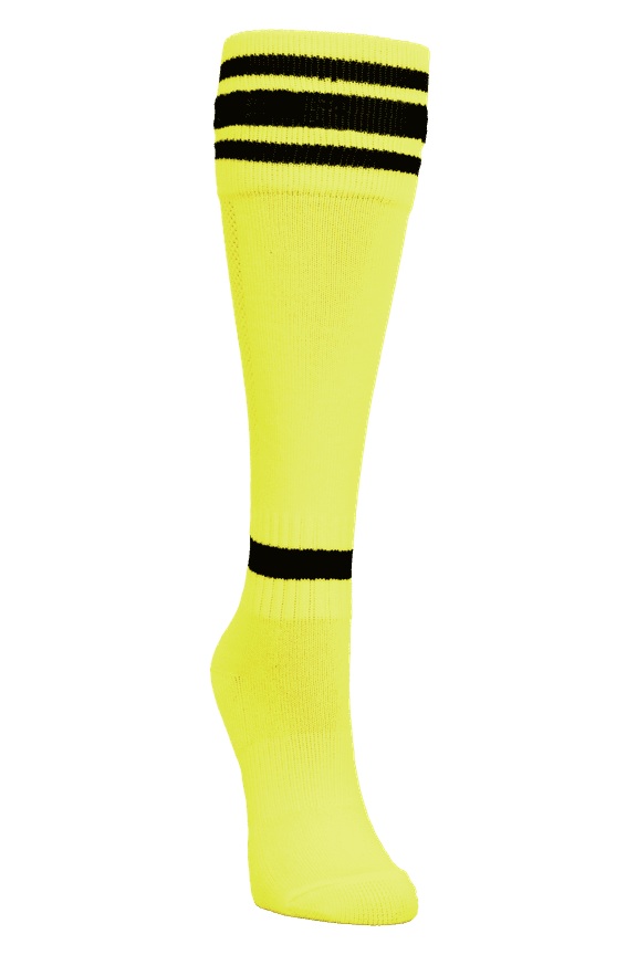 Soccer Socks, Neon Yellow, Youth