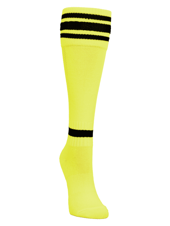 Soccer Socks, Neon Yellow, Youth