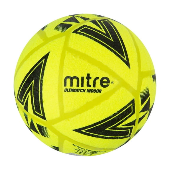Mitre Ultimatch Indoor Soccer Soccer Ball Yellow/Black - Size 5