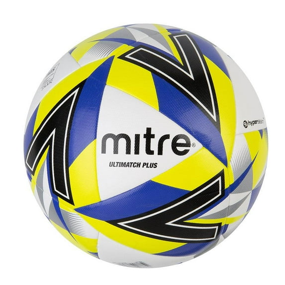 Mitre Ultimatch Plus IMS Match Soccer Soccer Ball White/Blue/Green - Size 3