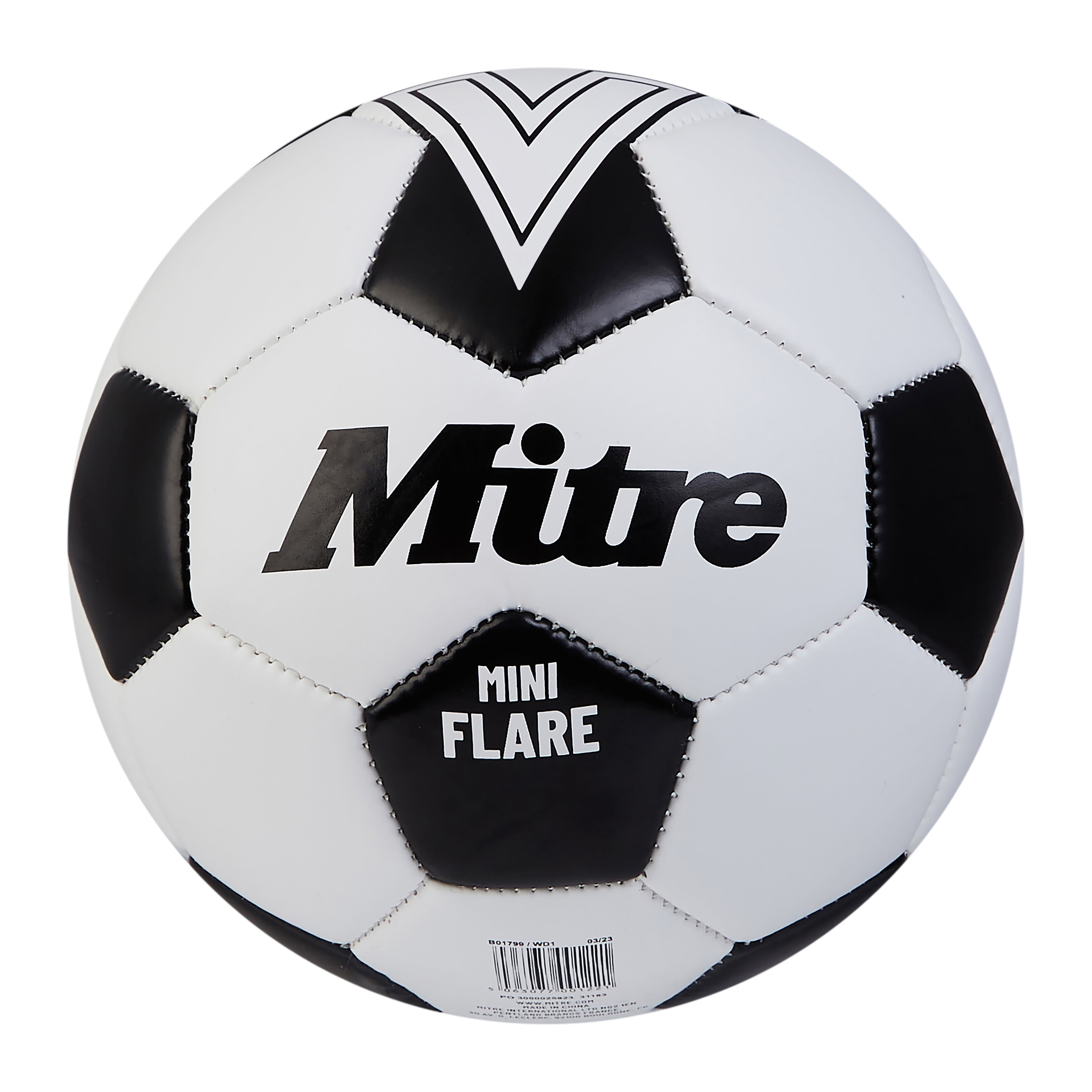 Mitre Unisex Recreation Soccer Ball - Durable Machine-Stitched 32-Panel Construction - Soft-Touch Feel - Versatile Play on Grass & AstroTurf - Available in Sizes 3, 4 & 5