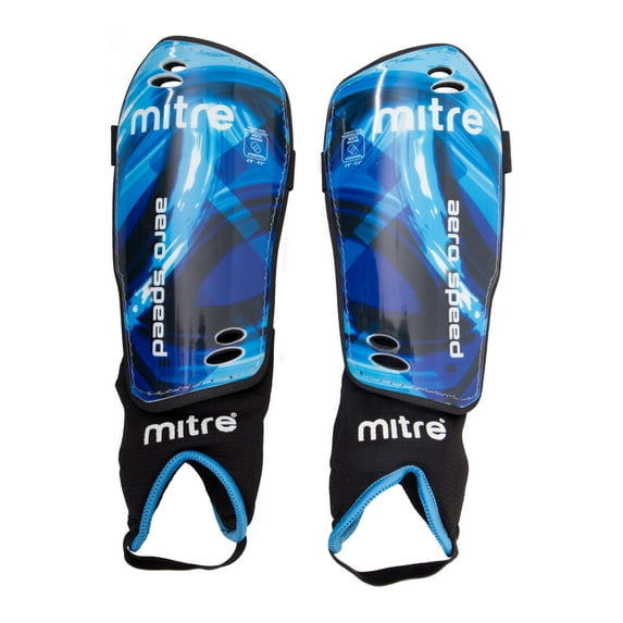 Mitre Youth Aerospeed Soccer Shinguard, Blue