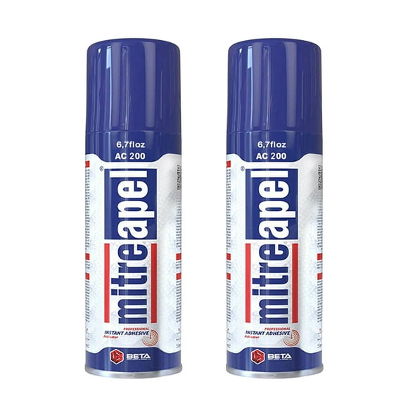 Mitreapel Activator  Spray Accelerator for CA Super Glues (2 x 6.7 fl oz) - 2 Pack