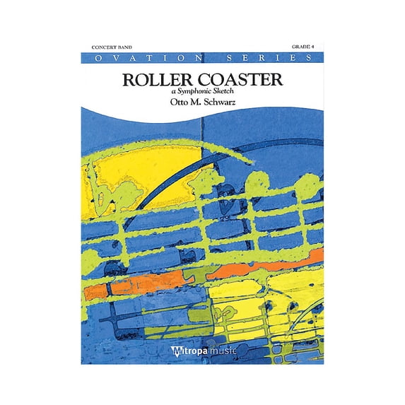 Mitropa Music Roller Coaster (Score Only) Concert Band Level 4 Composed by Otto M. Schwarz