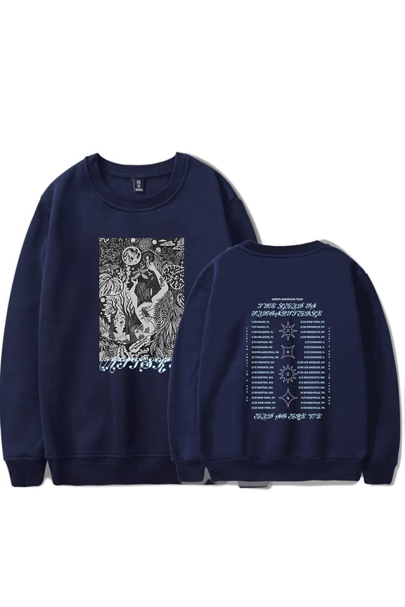 Mitski 2024 Tour Merch crew neck sweatshirt Popular Graphics Print Unisex Trendy Casual Streetwear