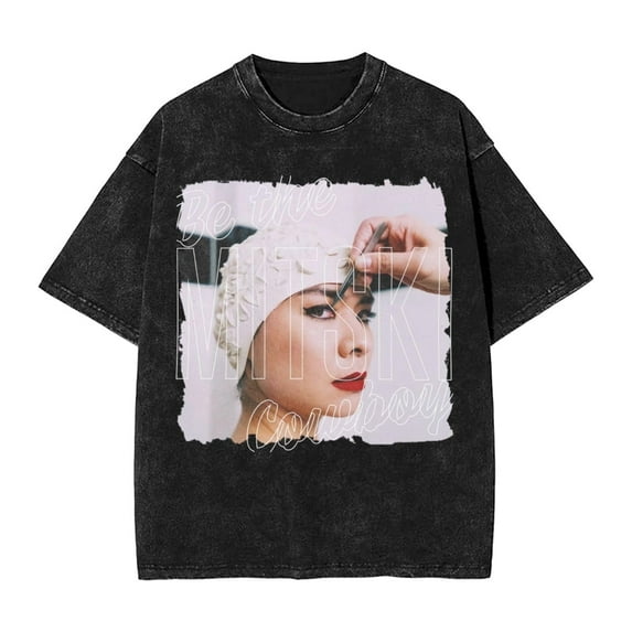 Mitski 2025 Tour Unisex Washed T-shirt - Fashion Round Neck Cotton Short Sleeve, Casual Tees for Men Women