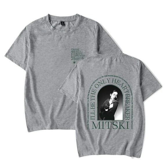 Mitski Merch The Only Heartbreaker T-shirt Unisex Fashionable Short Sleeved Casual Streetwear