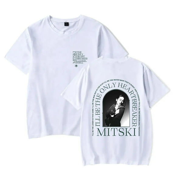 Mitski Merch The Only Heartbreaker T-shirt Unisex Fashionable Short Sleeved Casual Streetwear