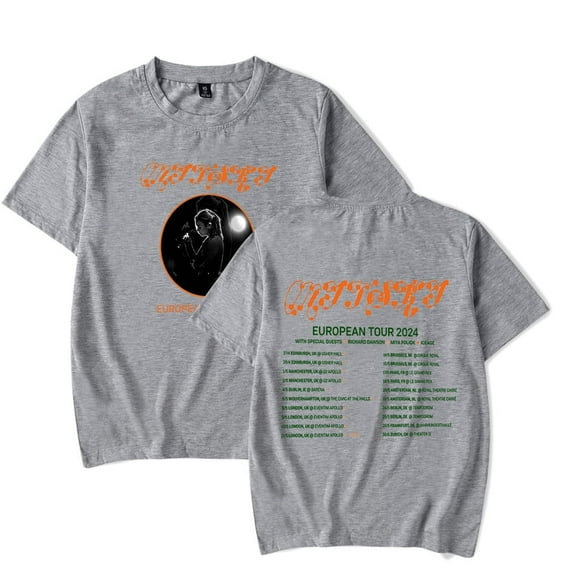 Mitski Mystery Merch Tour Printed Commemorative Casual Round Neck Summer Short-sleeved Top