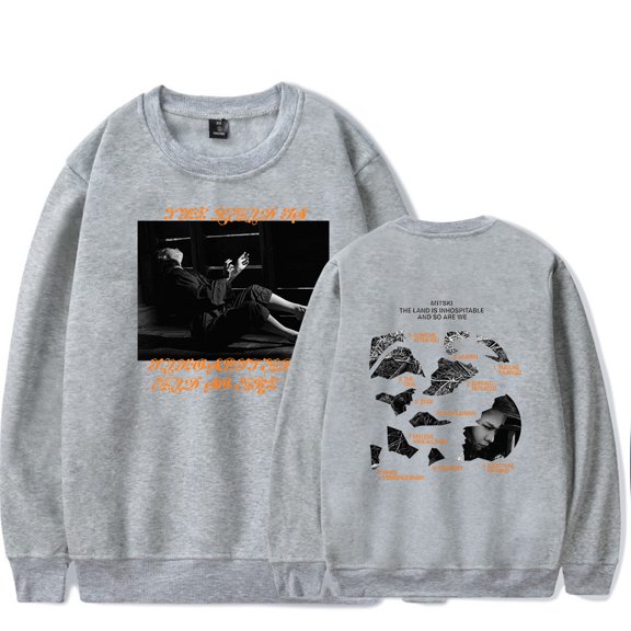 Mitski Mystery The Land Is Inhospitable and So Are We Album Crew Neck Sweatshirt Merch Popular Print Unisex Trendy Casual Streetwear